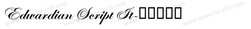 Edwardian Script It字体转换